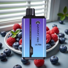 Hayati Pro Ultra 15000 Puffs Blåbær Hindbær – 2×12ml, 850mAh, 2%